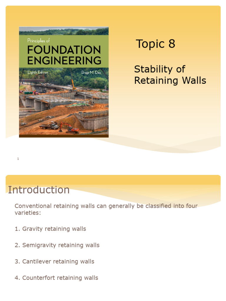 Stability of Retaining Walls Explained | PDF | Drainage | Civil Engineering