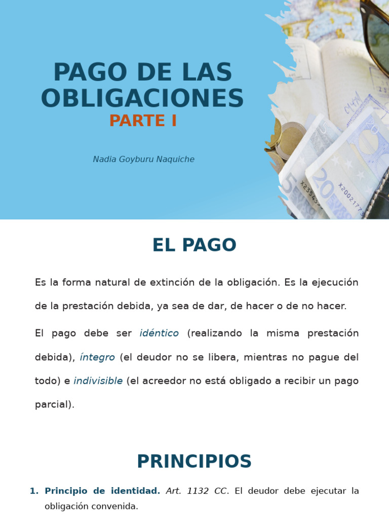 Principios del Pago de Obligaciones | PDF | Pagos | Interés compuesto