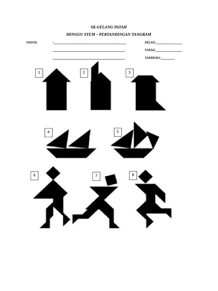 Pertandingan Tangram | PDF
