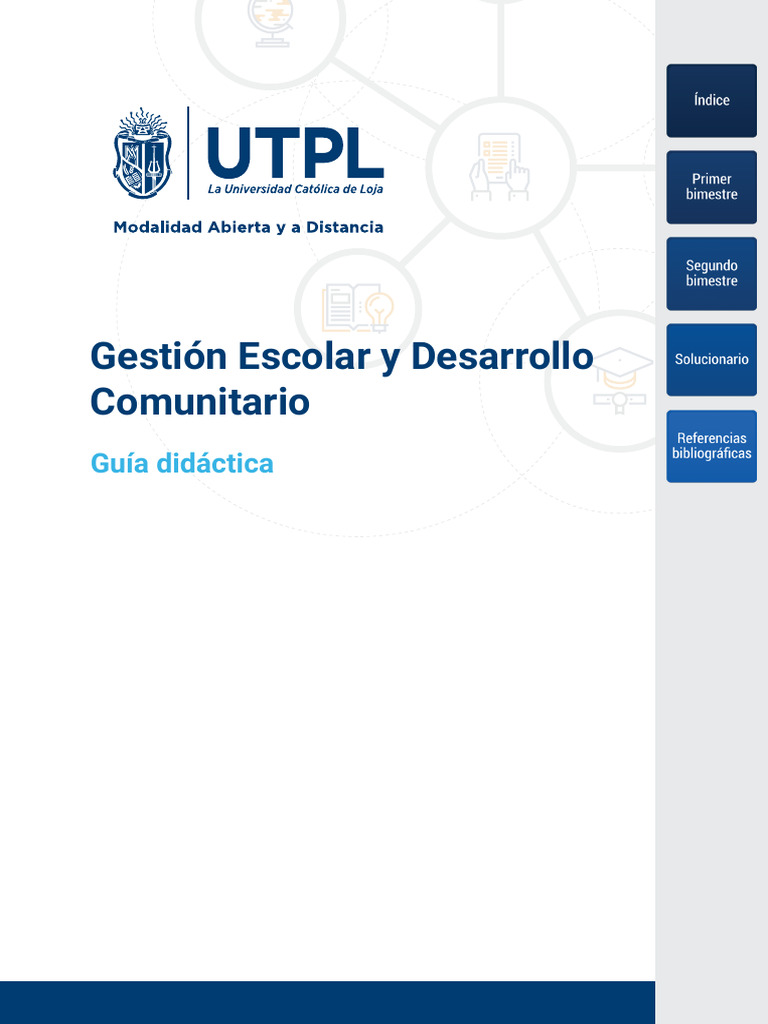 Guía Didáctica de Gestión Escolar y Comunitaria | PDF | Plan de ...