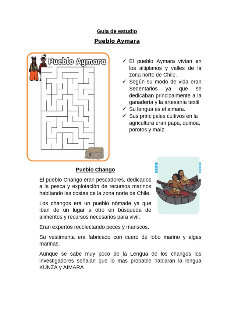 Guía de Estudio Pueblos Originarios | PDF | Pueblos Indígenas de las ...