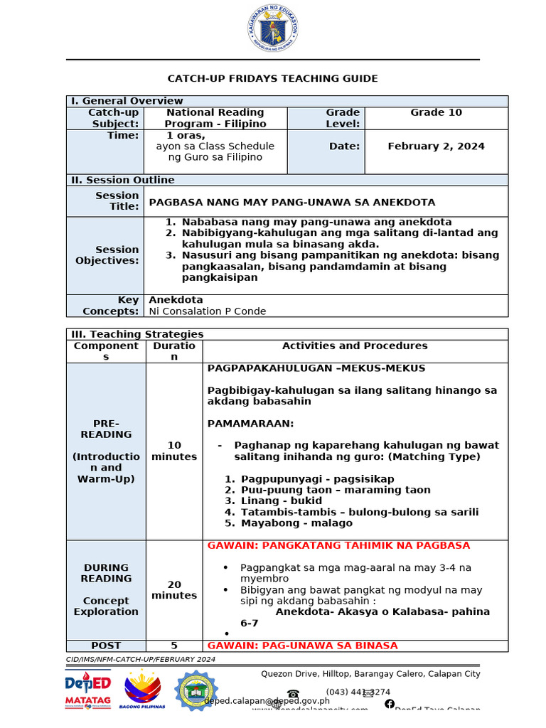 Teaching-Guide-Feb. 2, 2024 | PDF