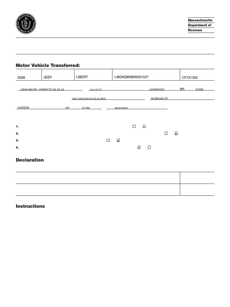 MVU-24 Gift Vehicle Tax Exemption Form | PDF | Affidavit | Perjury