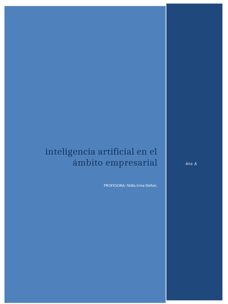 Impacto de la IA en Empresas Modernas | PDF