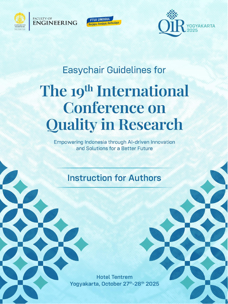 QiR 2025 Submission Guidelines | PDF