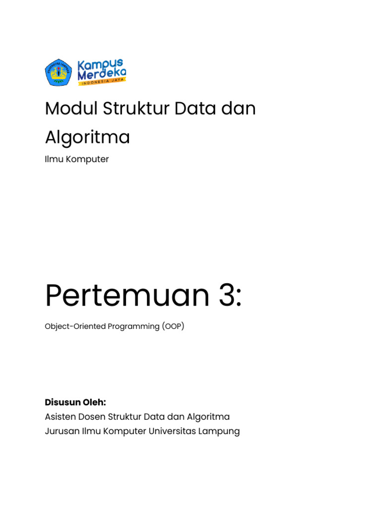 OOP dalam C++: Struktur Data dan Algoritma | PDF