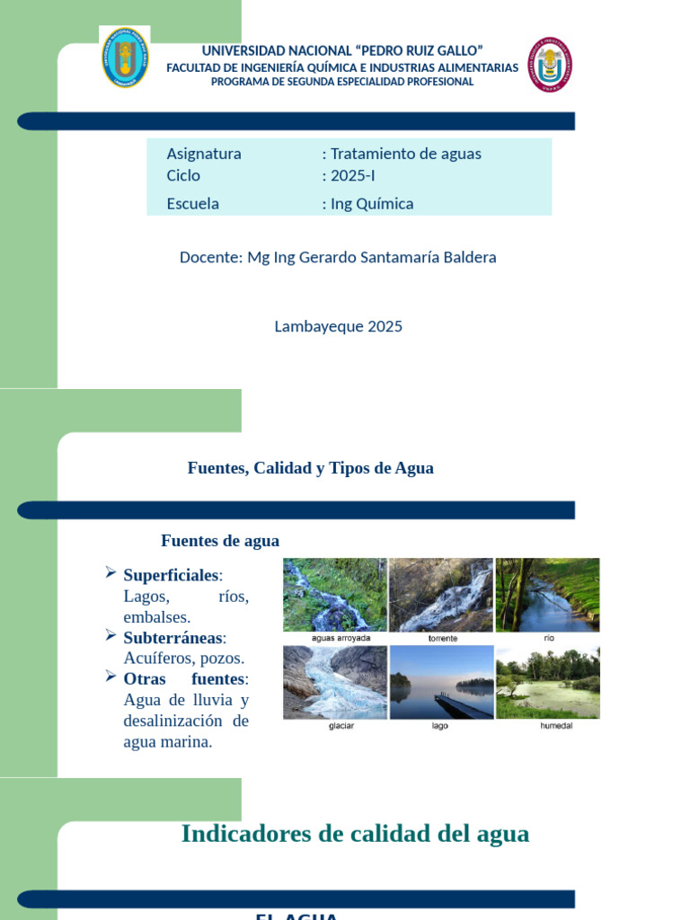Calidad y Tratamiento de Aguas Potables | PDF | Agua | Sal (química)