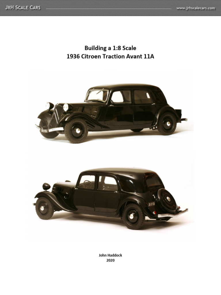 1/8 Citroen Traction Avant Build Story | PDF | Tire | Door