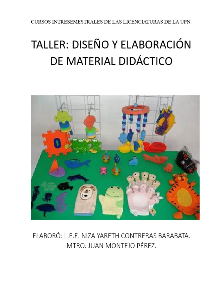 Diseño de Material Didáctico UPN | PDF | Enseñando | Aprendizaje