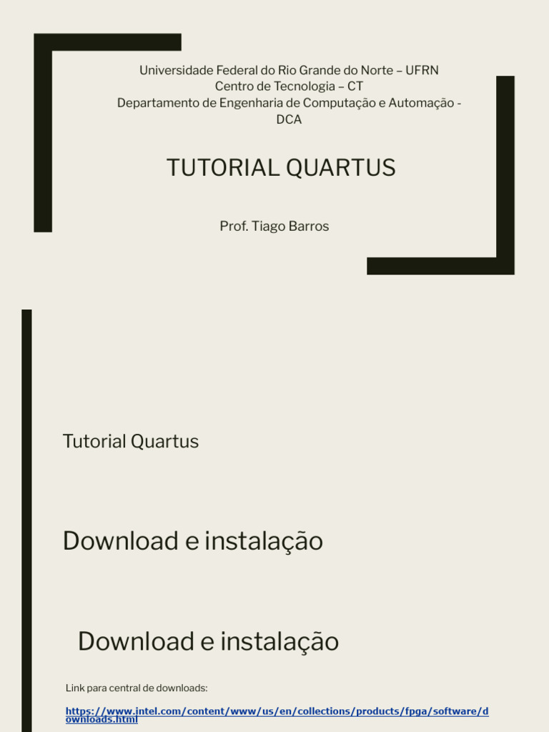 Tutorial de Simulação e Sintetização no Quartus | PDF | VHDL | Programas