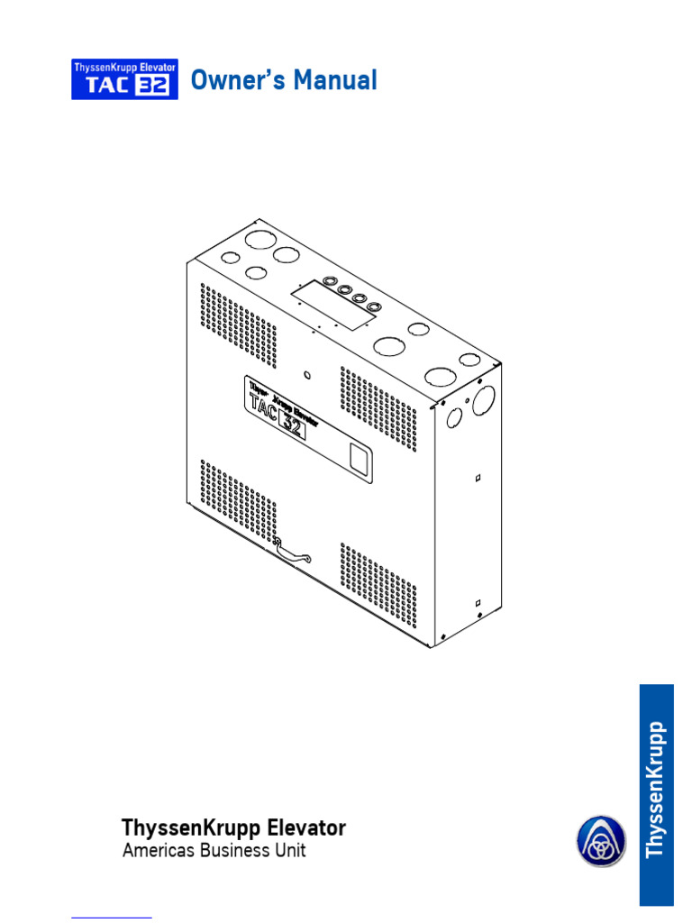 ThyssenKrupp Elevator Owner's Manual | PDF | Elevator | Abrasive
