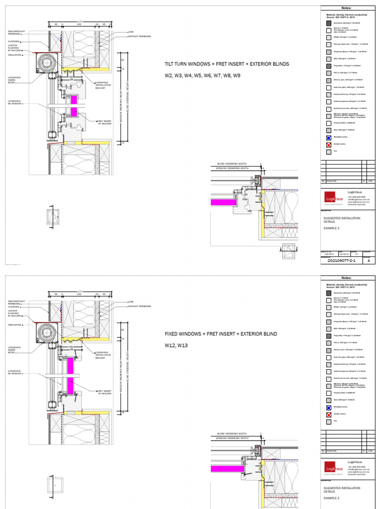Example 02 - Passiv Haus Window Details | PDF | Flooring | Thermal ...