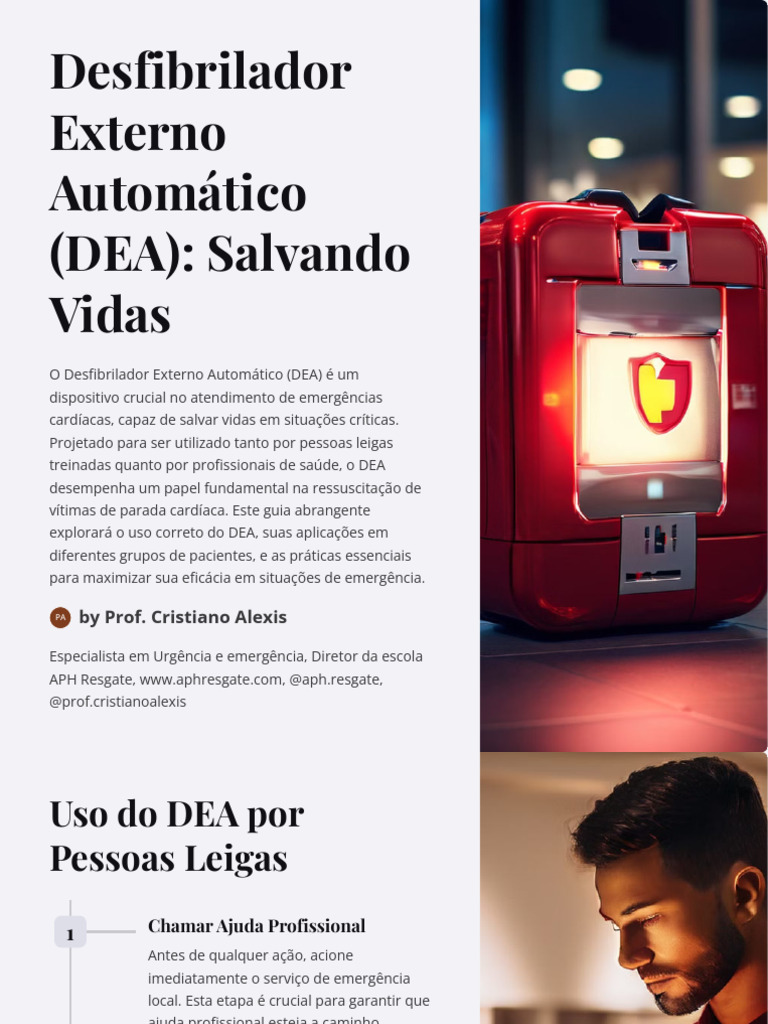 Manutenção e Uso do DEA em Emergências | PDF