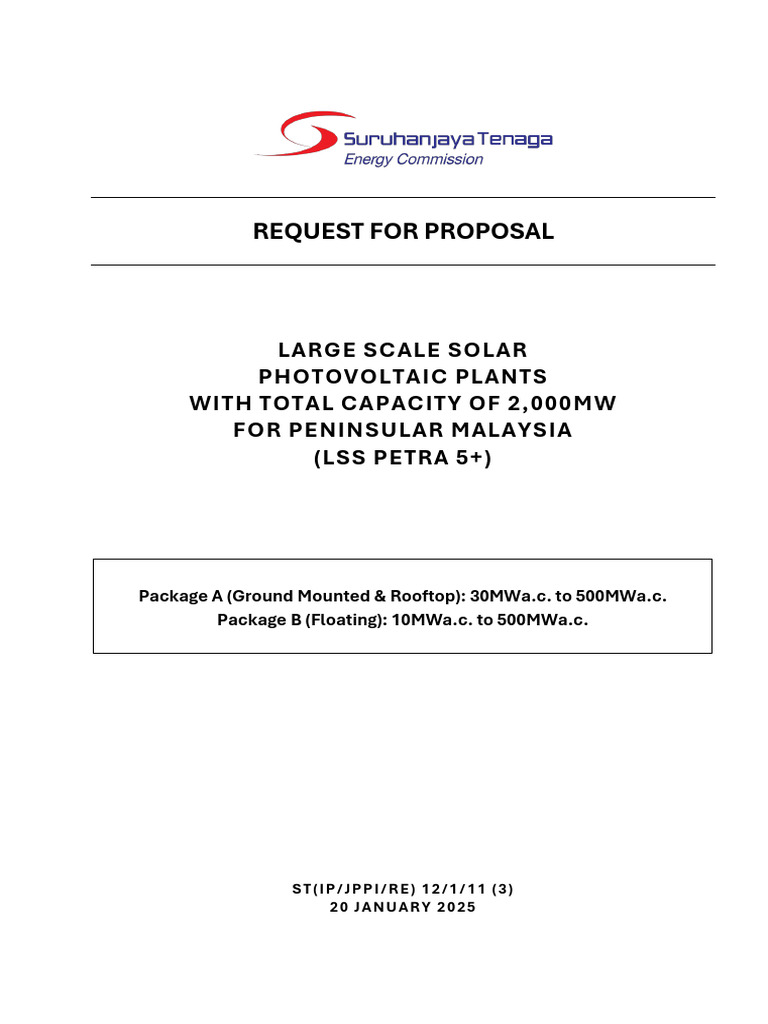 LSS PETRA 5+ RFP for Solar Plants | PDF | Photovoltaics | Photovoltaic ...