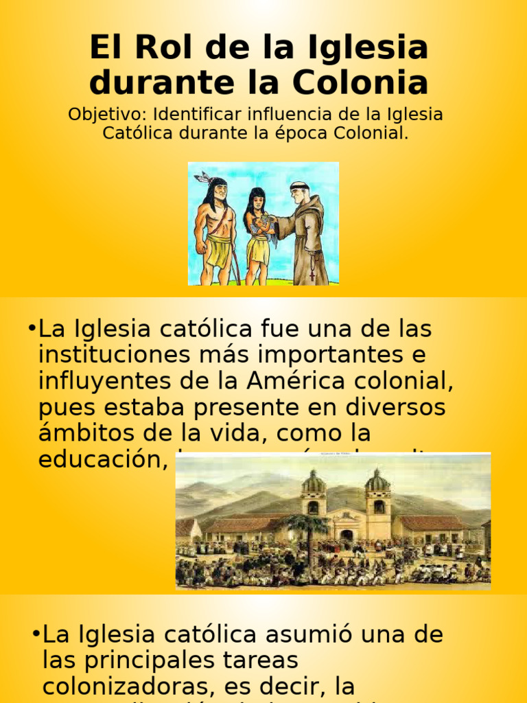 Rol de la Iglesia en la Colonia | PDF