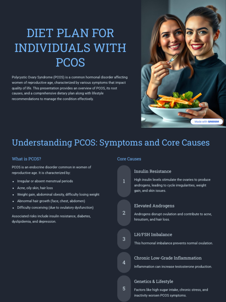 PCOS Diet and Lifestyle Management Guide | PDF | Polycystic Ovary ...