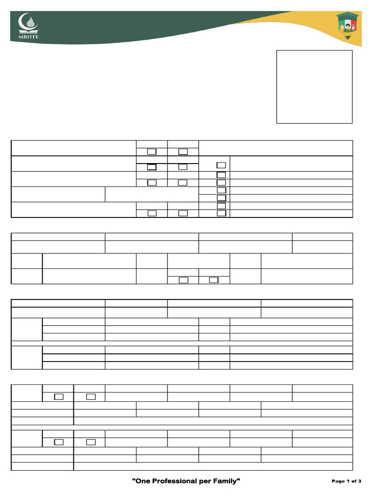 Application Form 6th Batch | PDF | Educational Attainment In The United ...