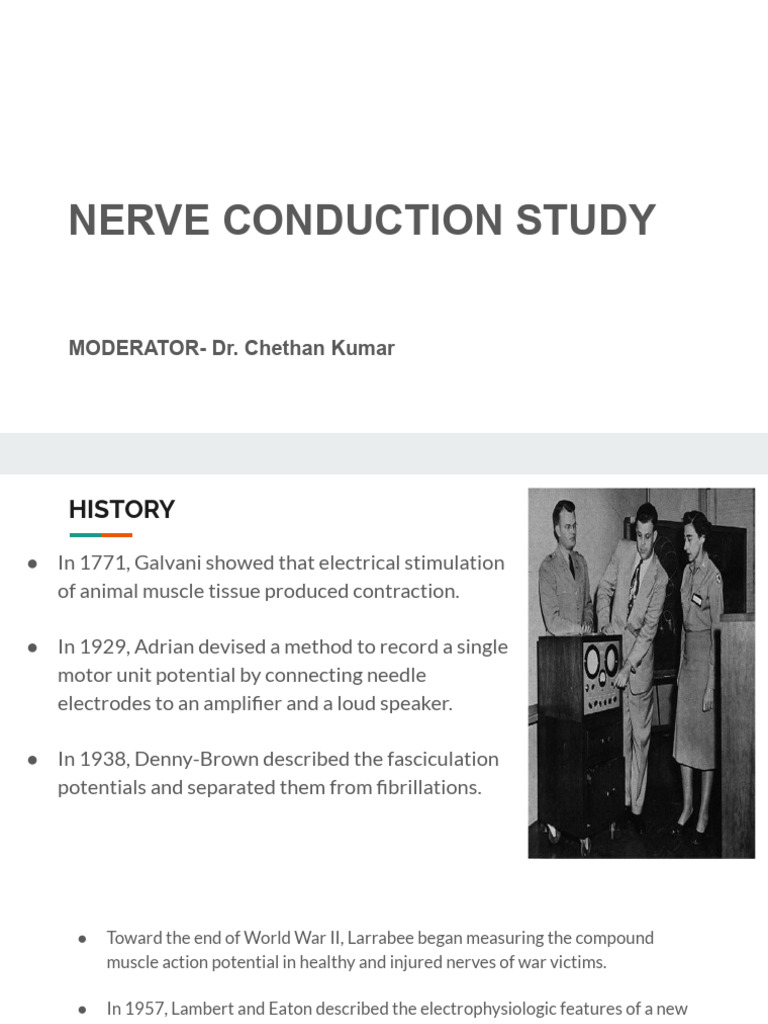 Nerve Conduction Study Overview | PDF | Electromyography | Nerve