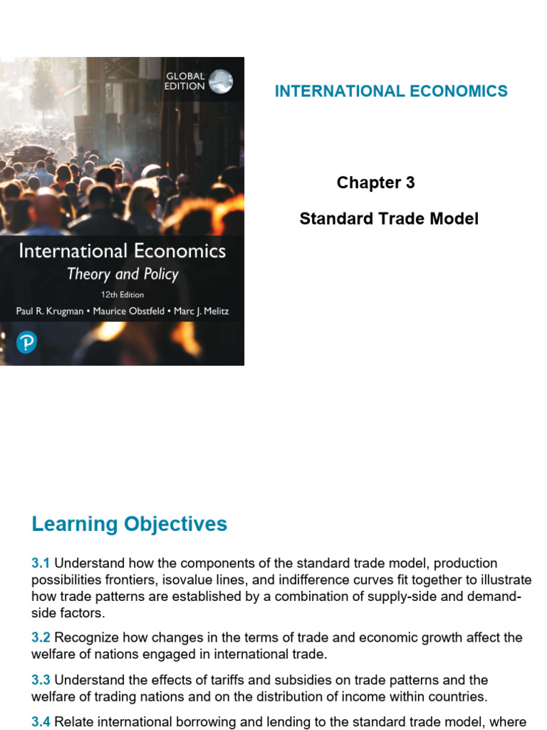 Understanding the Standard Trade Model | PDF | Subsidy | Tariff