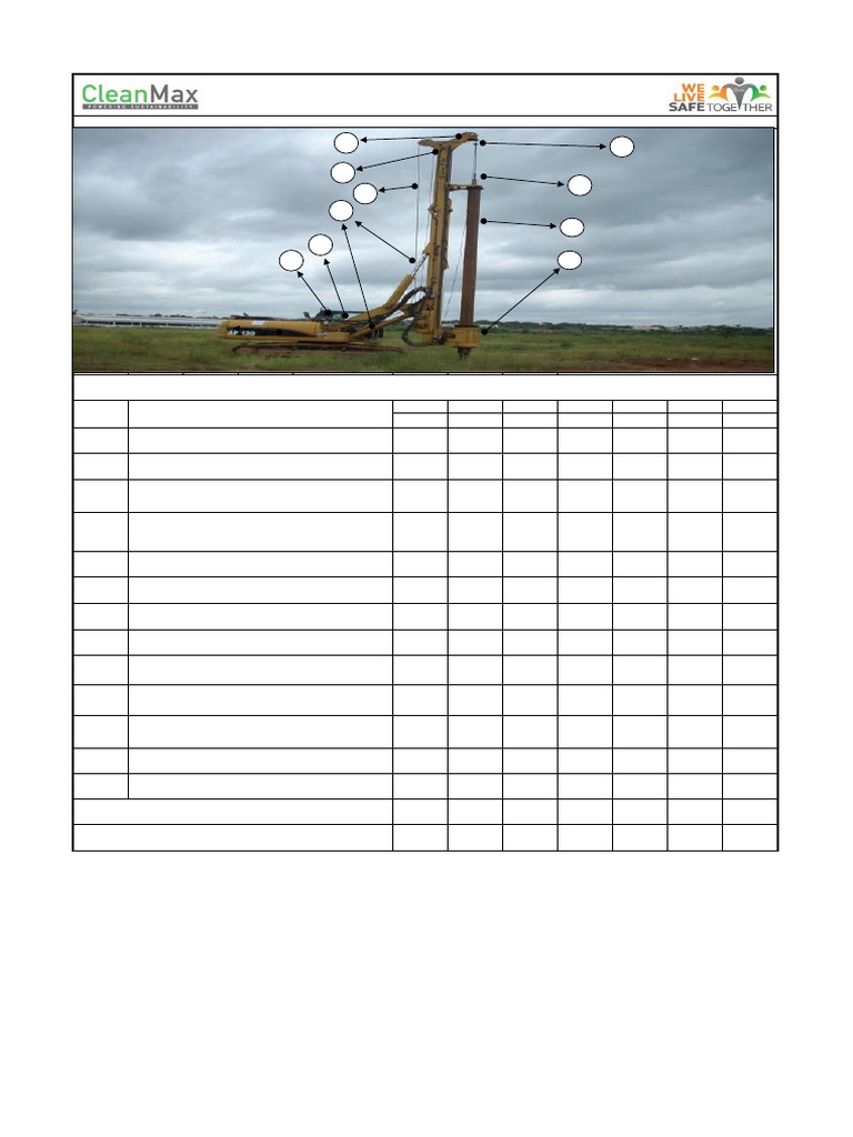 Daily Hydraulic Rotary Rig Checklist | PDF