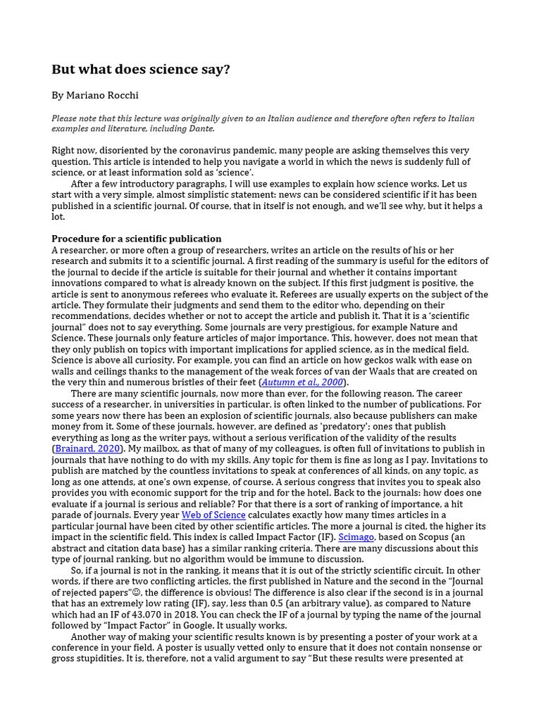 Understanding Scientific Publications | PDF | Gravity