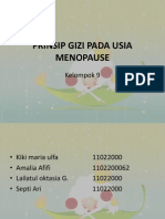 Prinsip Gizi Pada Usia Menopause