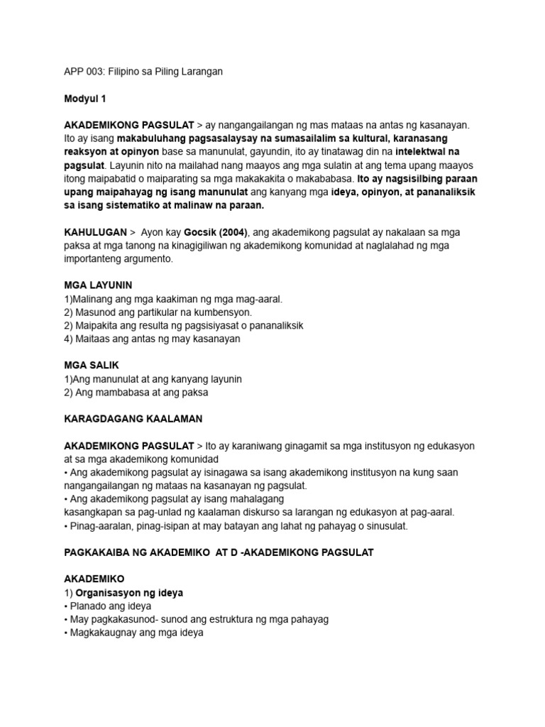 APP 003 Modules 1-5 Reviewer | PDF