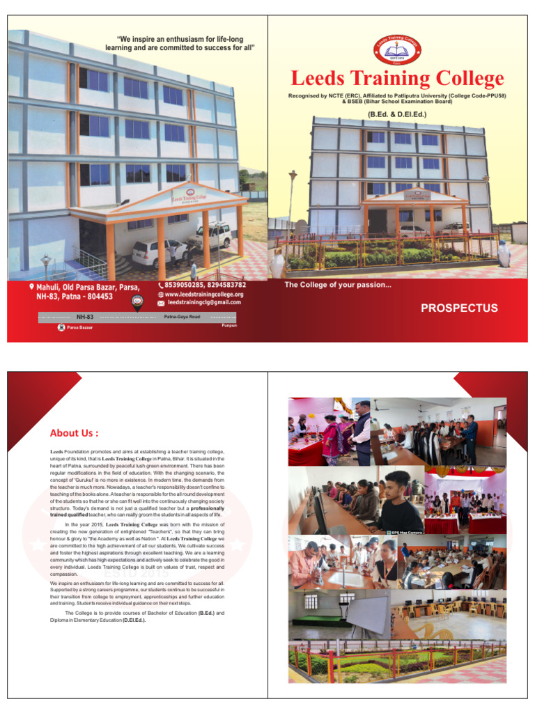 Leeds Training College Prospectus | PDF | Teachers