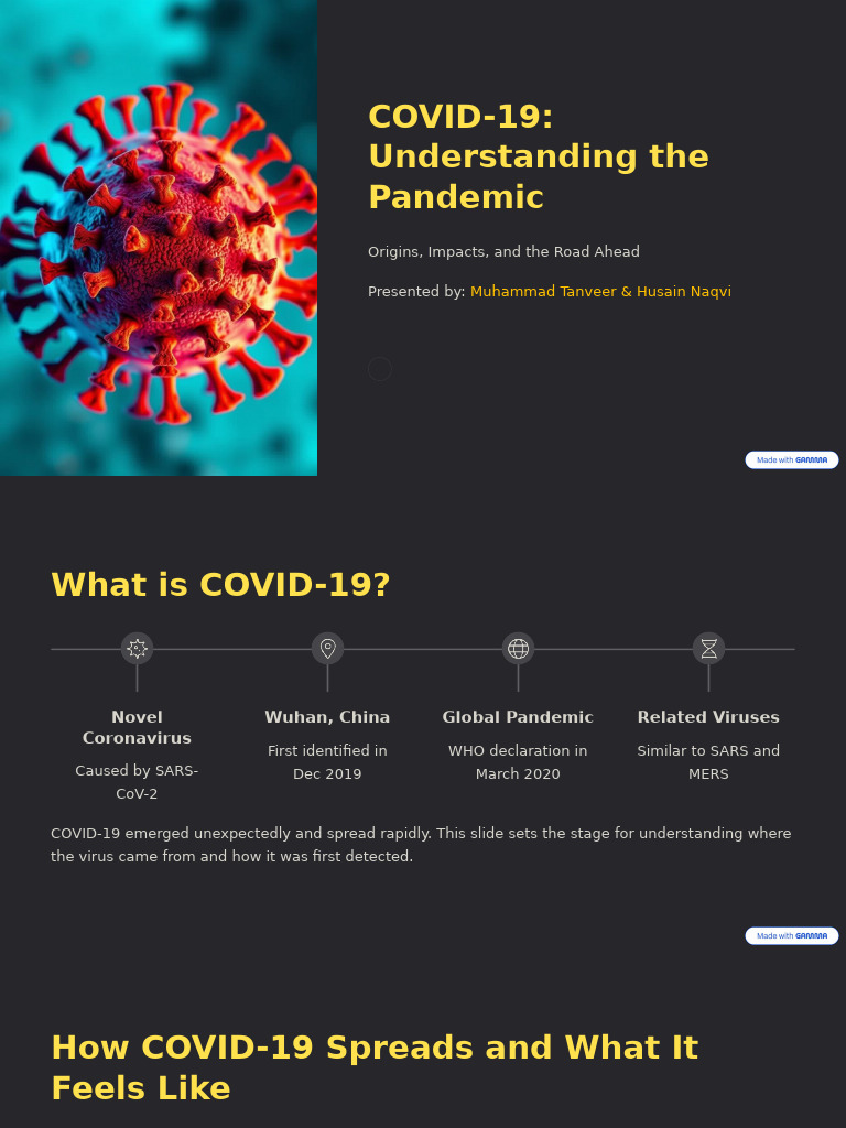 COVID 19 Understanding The Pandemic | PDF | Pandemic | Biological ...