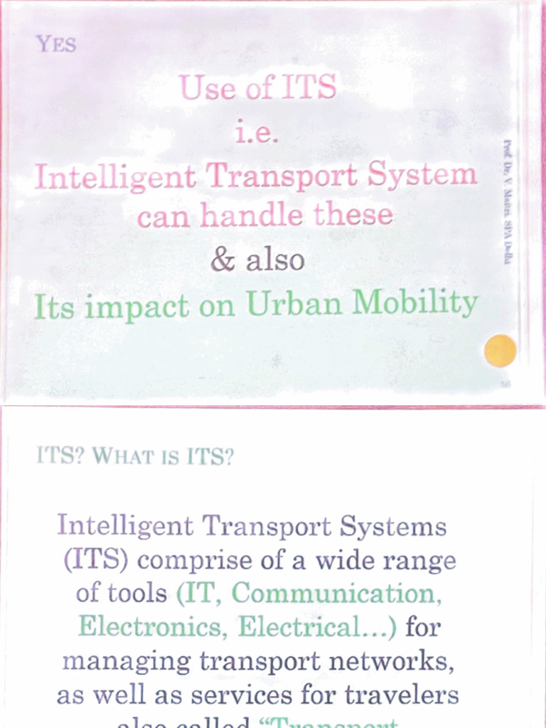 Intelligent Transport Systems Overview | PDF | Engineering