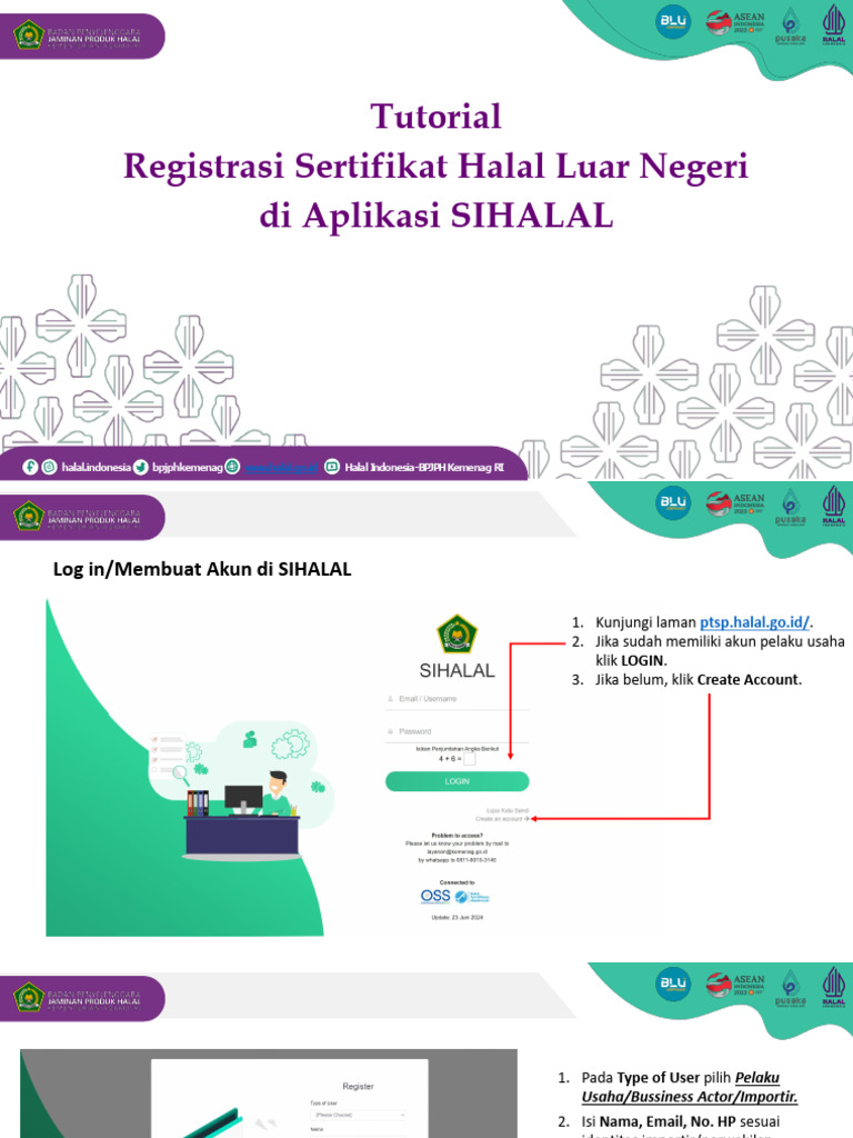 Panduan Registrasi Sertifikat Halal Luar Negeri | PDF