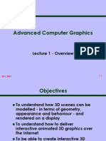Advanced Computer Graphics: Lecture 1 - Overview
