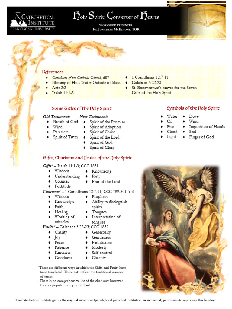 Gifts and Fruits of the Holy Spirit | PDF | Holy Spirit | Spiritual Gift