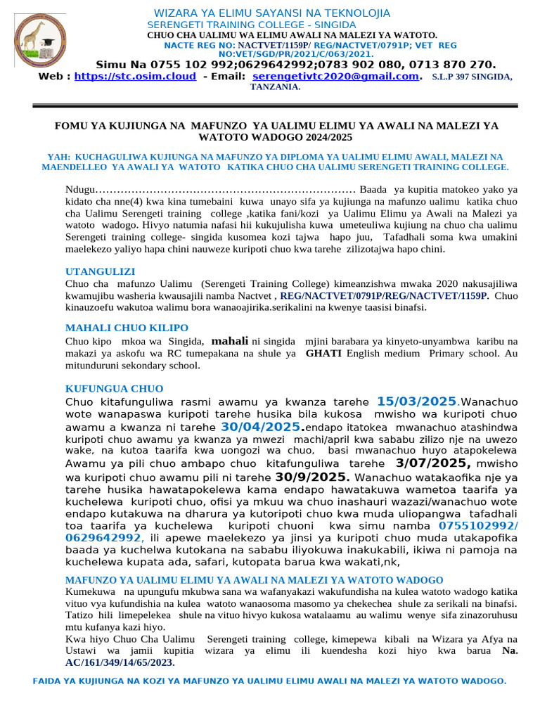 73e7b79a03filename-FOMU YA ECD 2025 | PDF