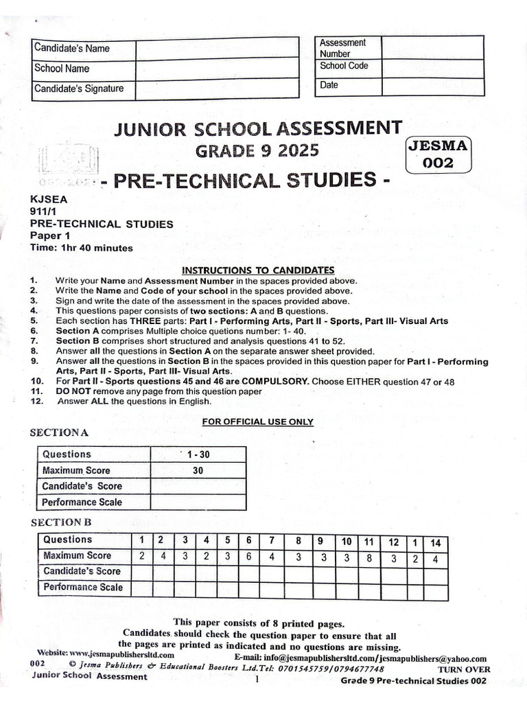 Pretechnical Studies | PDF