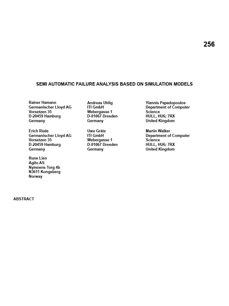 Automated FMEA and Fault Tree Analysis | PDF | Reliability Engineering ...
