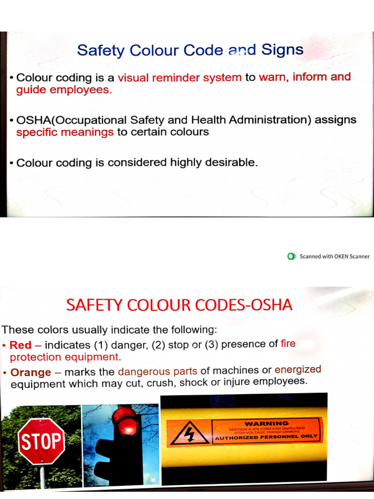 Safety Colour Code and Signs? | PDF
