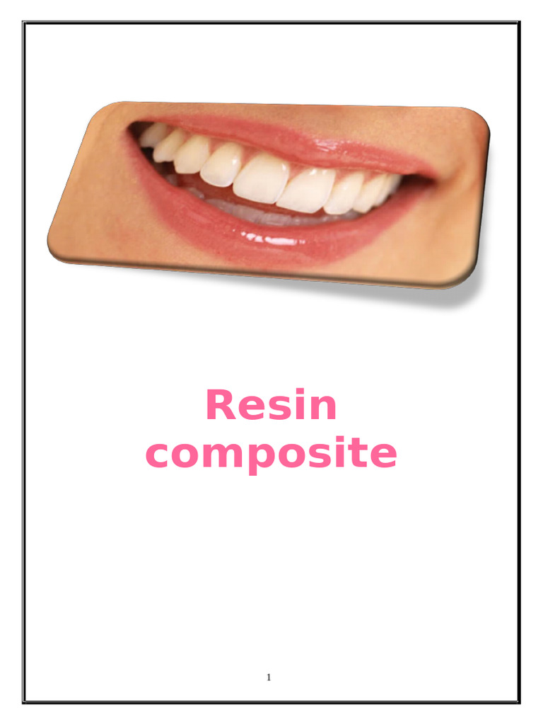 Overview of Resin Composites in Dentistry | PDF | Dental Composite ...
