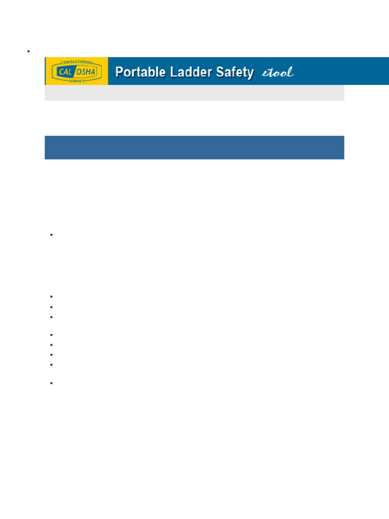 OSHA Ladder Inspection Guidelines | PDF | Ladder