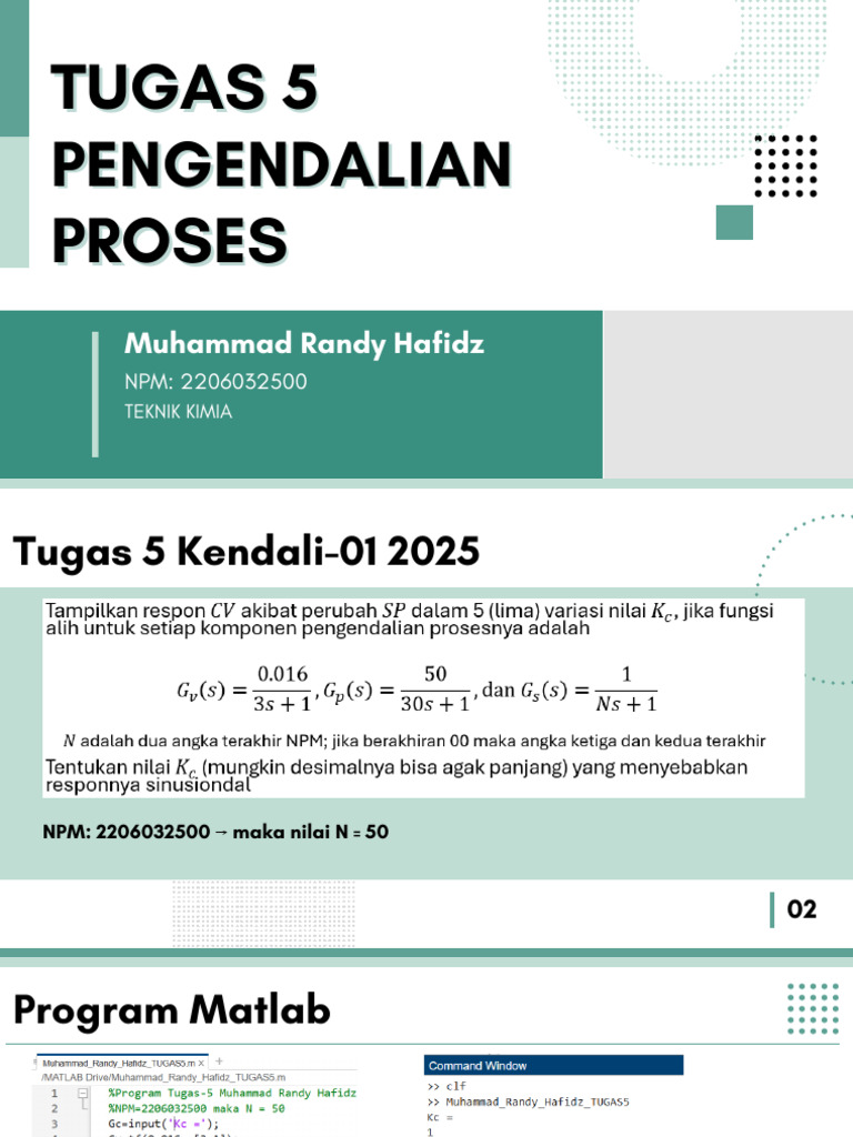 Analisis Respon CV dan Nilai Kc | PDF