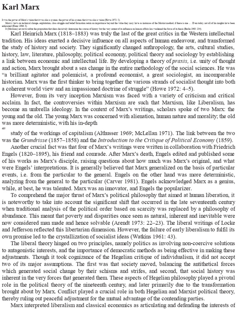 Understanding Marx's Capitalism Theory | PDF | Karl Marx | Georg ...