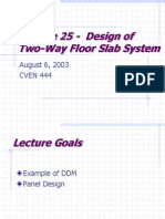 Lecture25,Design of Two Way Slab