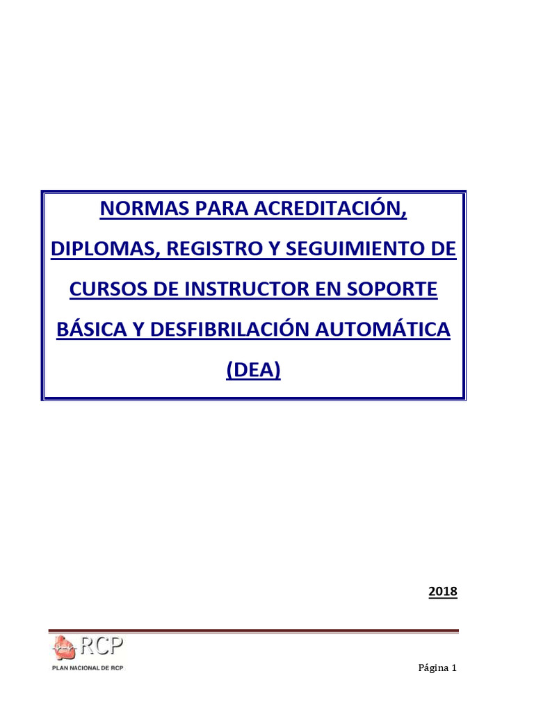 Curso de Instructores SVB y DESA | PDF | Enseñando | Reanimación ...