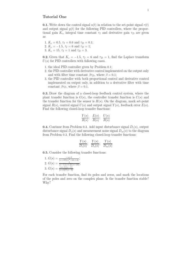 PID Controller Analysis and Stability | PDF | Control Theory | Applied ...