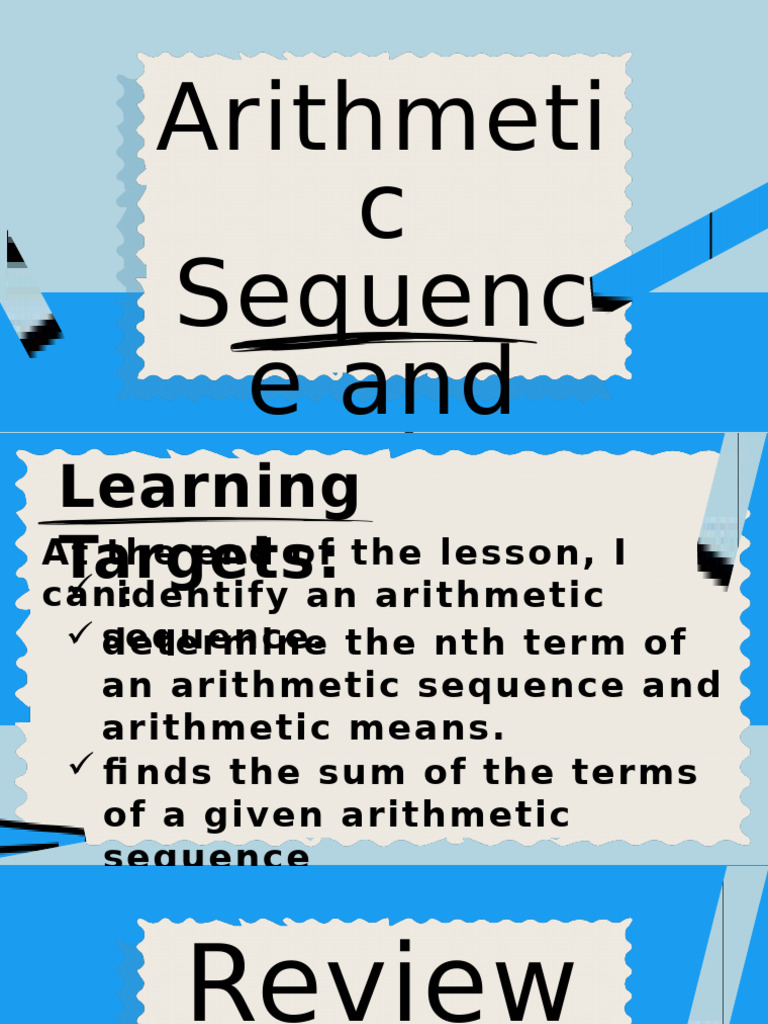 Understanding Arithmetic Sequences | PDF | Sequence | Arithmetic