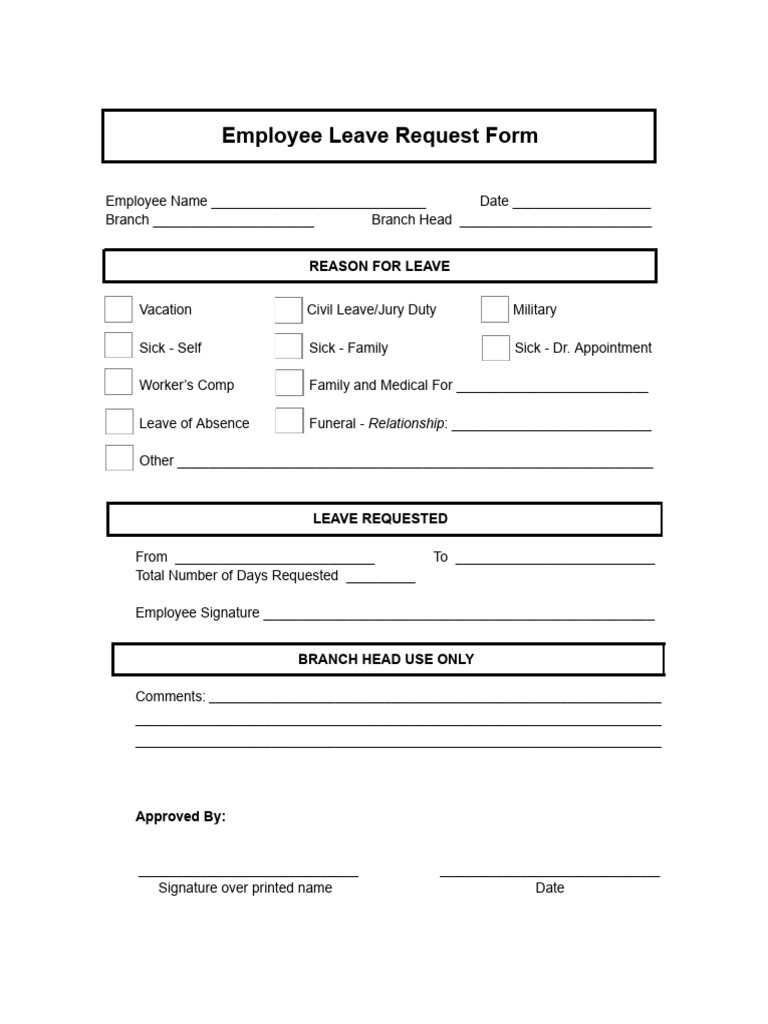 Leave Form | PDF
