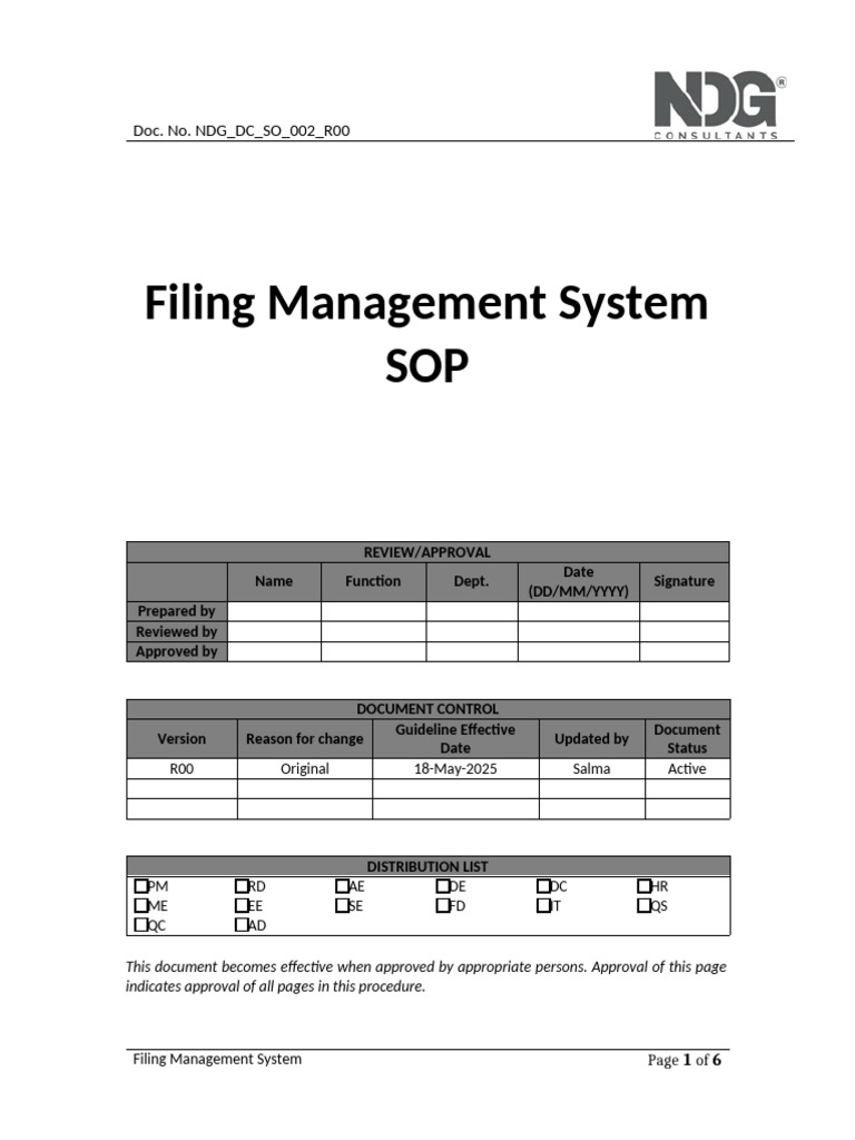 Document Management SOP Guidelines | PDF | Computer File | Computing