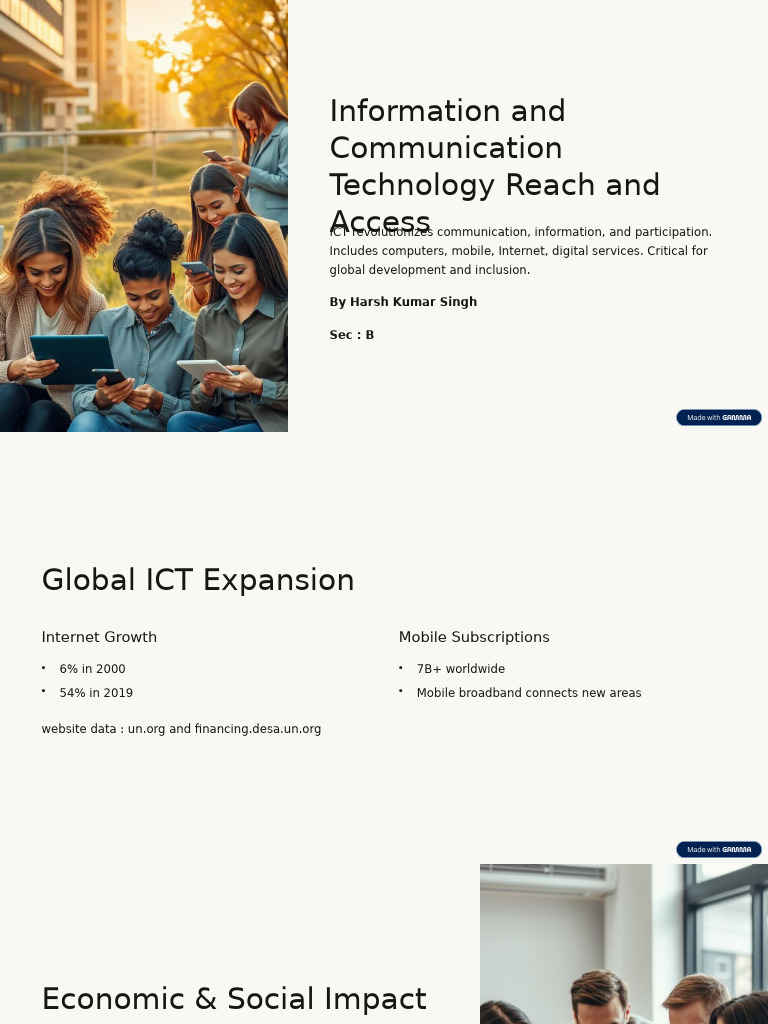 ICT Access and Impact on Development | PDF