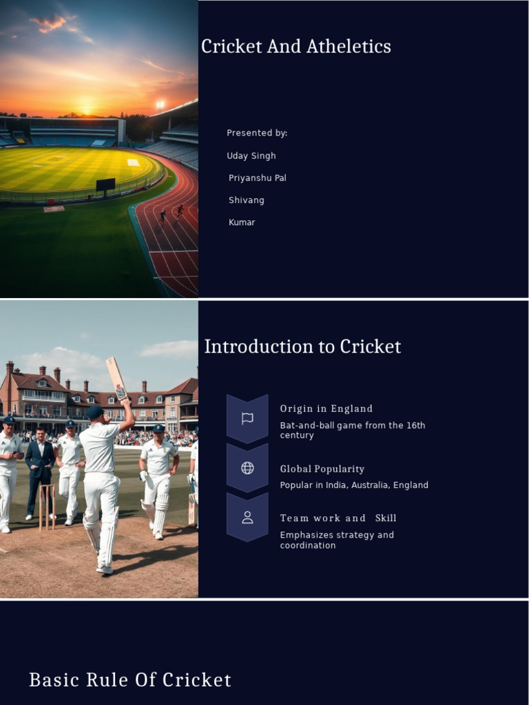 Understanding Athletics and Cricket | PDF | Track And Field | Cricket