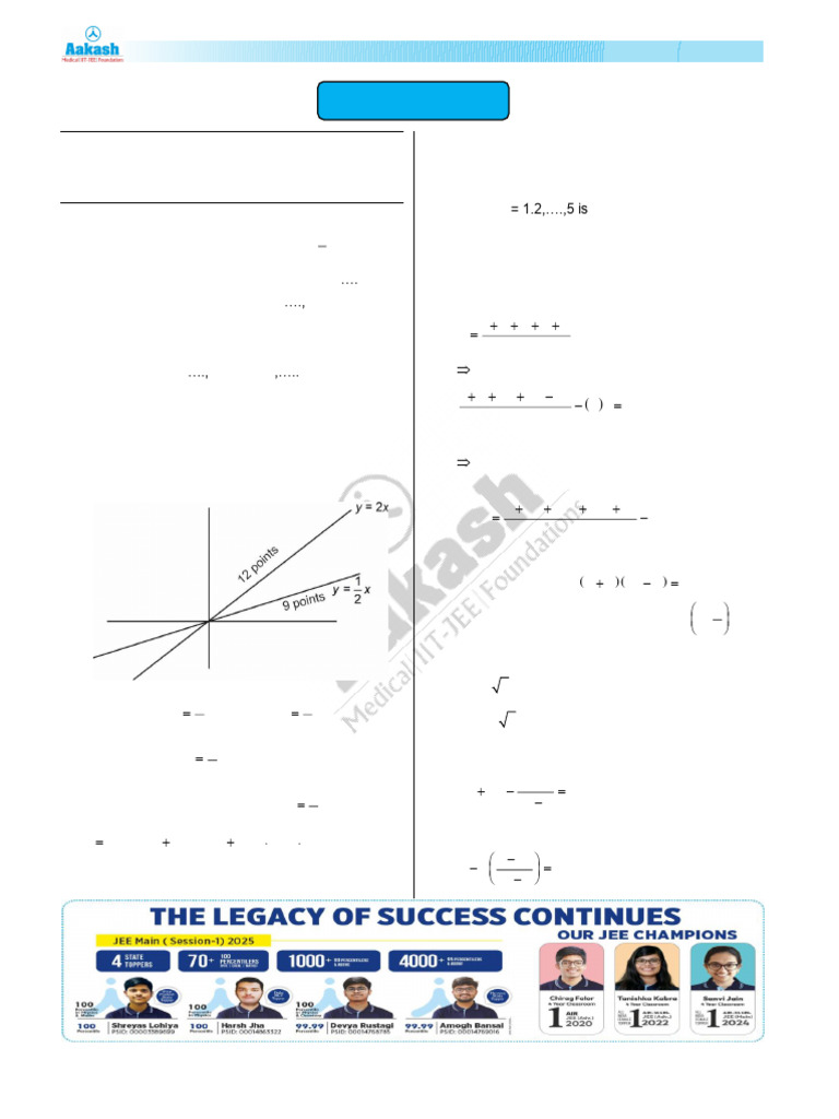 JEE Main 2025 Mathematics Phase-2 Solutions | PDF | Analytic Geometry ...